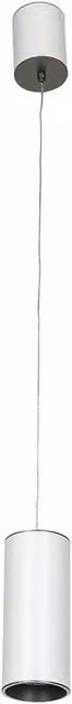 Netlighting Moldes Big WH GR Slim LED Pendant Light in White and Grey, 3000K Warm White