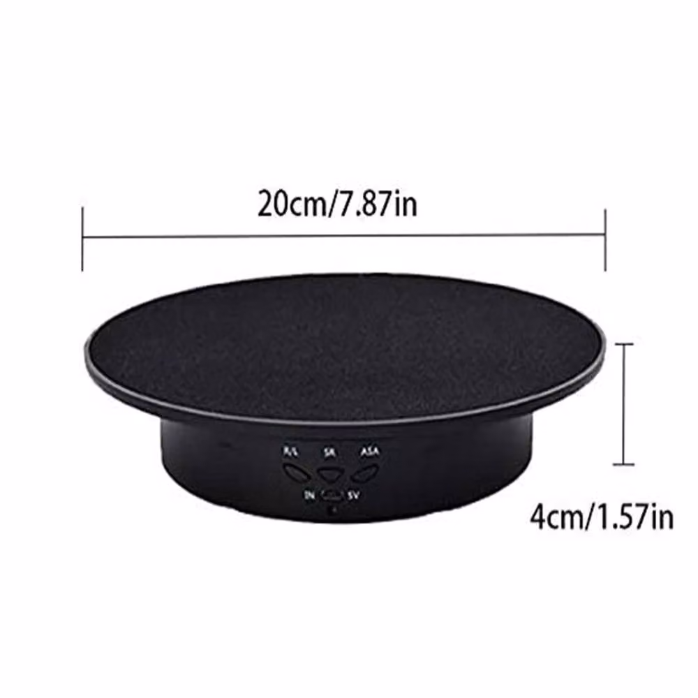 Nordara 360 Degree Electric Rotating Photography Display Turntable in Black – 2