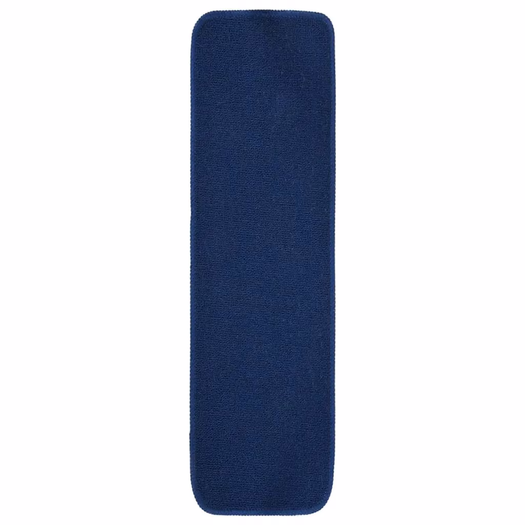 Berkfield Home Anti Slip Stair Mats, 15 Pack, Navy Blue, W: 75 cm, D: 20 cm – 2