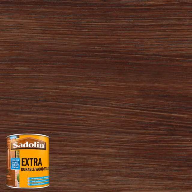 Sadolin Extra Durable Water Repellent Woodstain, Dark Palisander, 0.5 l