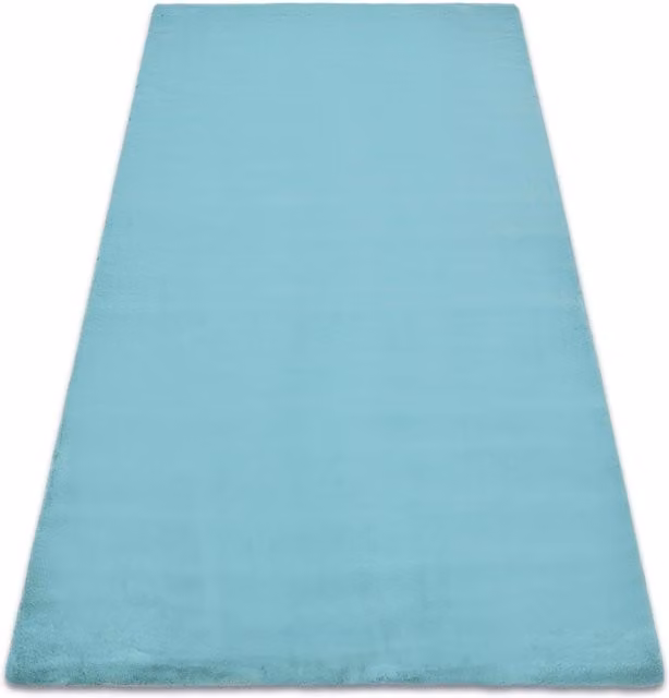 RugsX Blue Bunny Faux Fur Rug, W: 120 cm, L: 170 cm