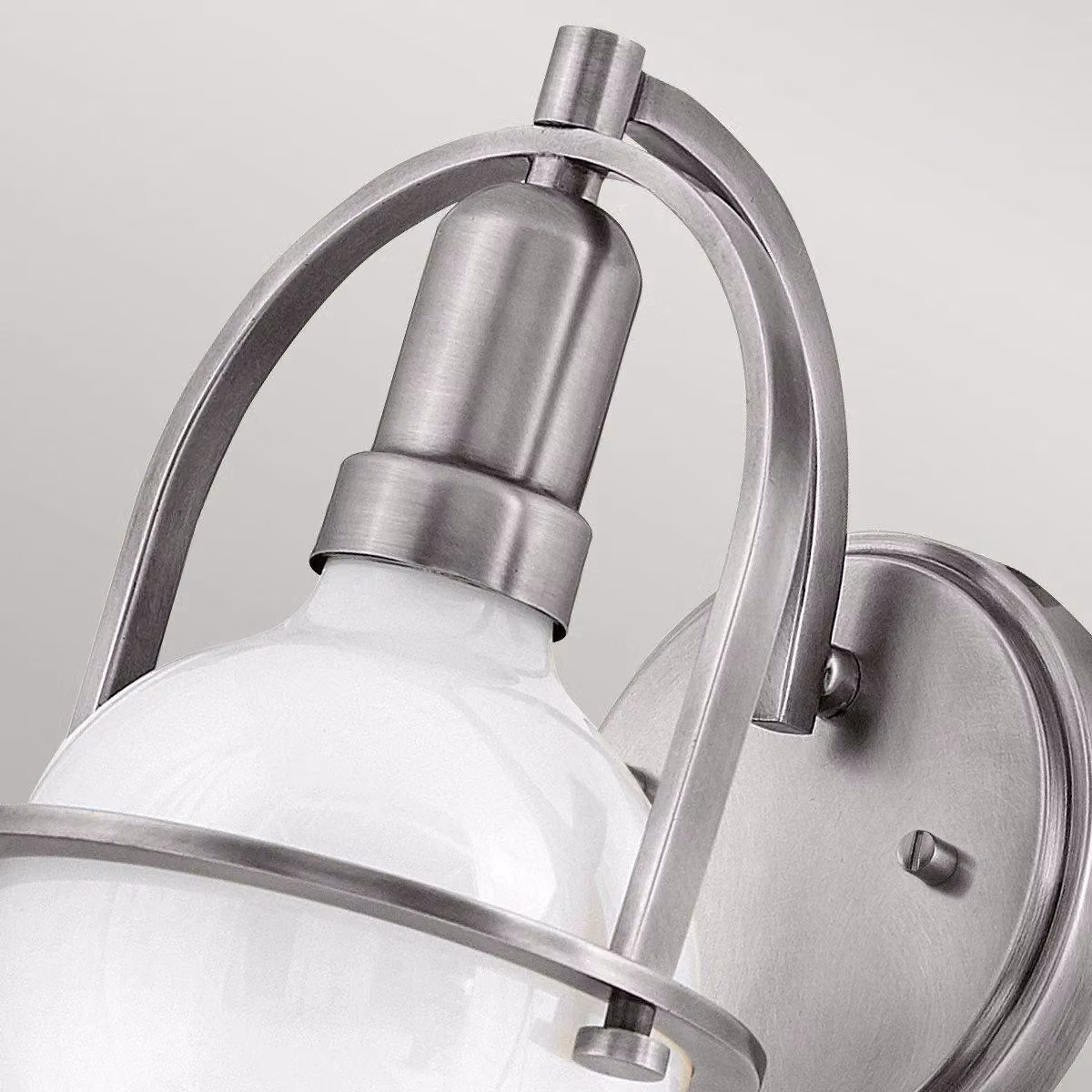 Netlighting Hinkley Somerset Wall Lamp in Brushed Nickel and Grey – 2