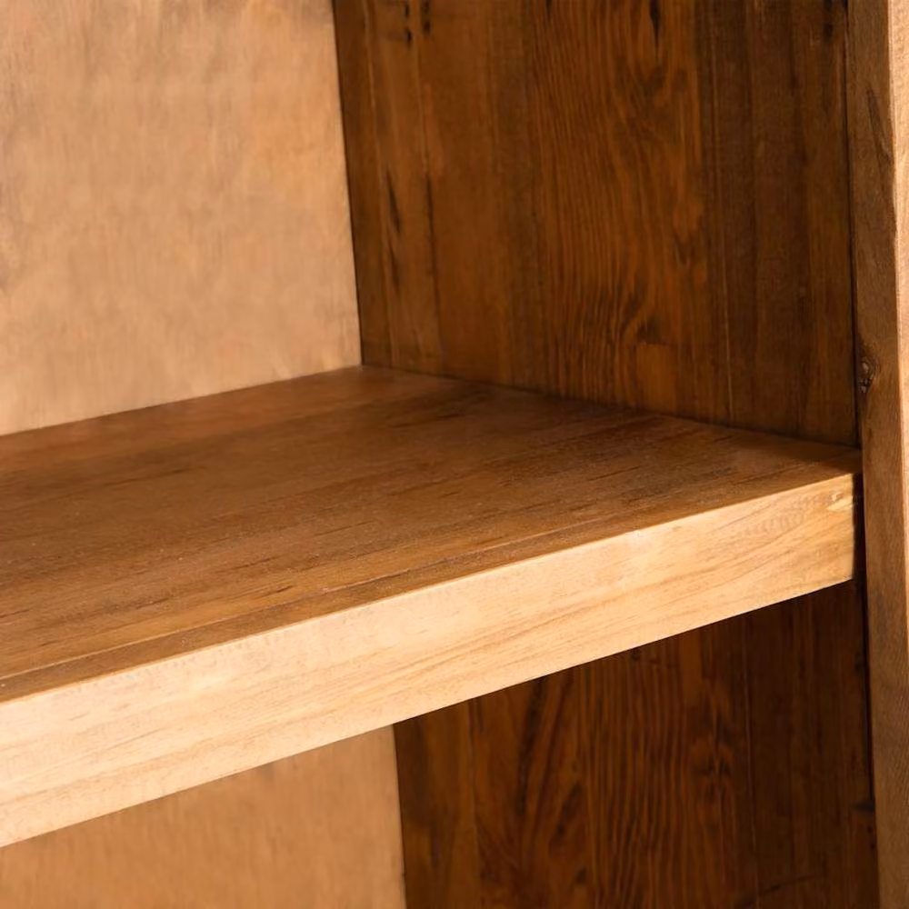 Berkfield Home Solid Pinewood Bathroom Side Cabinet in Brown, W/D/H: 59 x 32 x 80 cm – 5