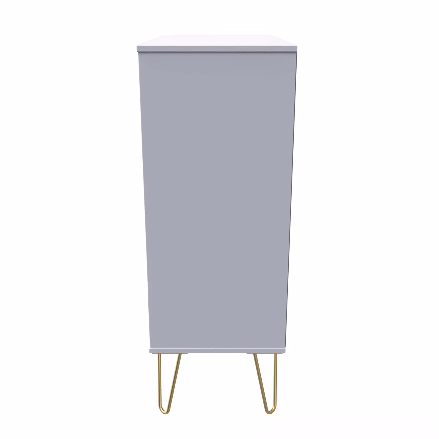 Ready Assembled 2 U Dallas 5 Drawer Chest in Dark Grey and Gold – 2