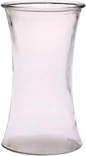 Kingsbury Gifts Floraline Glass Vase in Transparent Beige