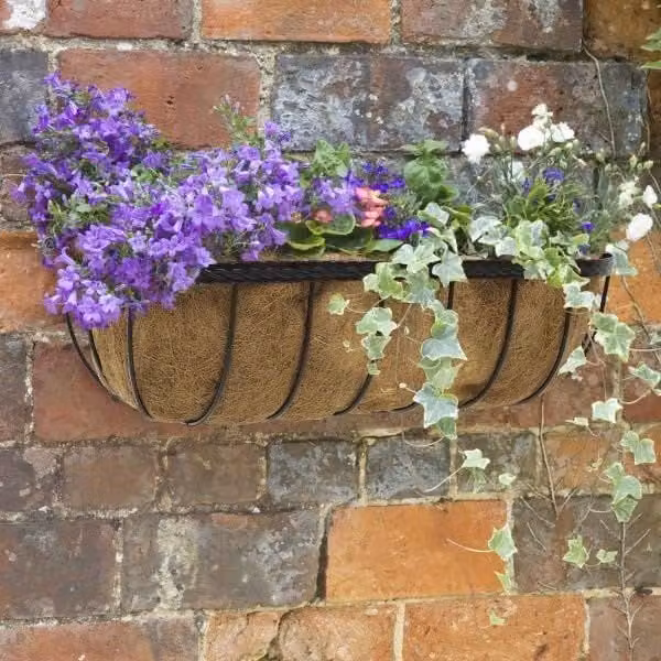 Marco Paul Black Metal Wall Mounted Window Box Garden Planter, Width: 76.2 cm – 1