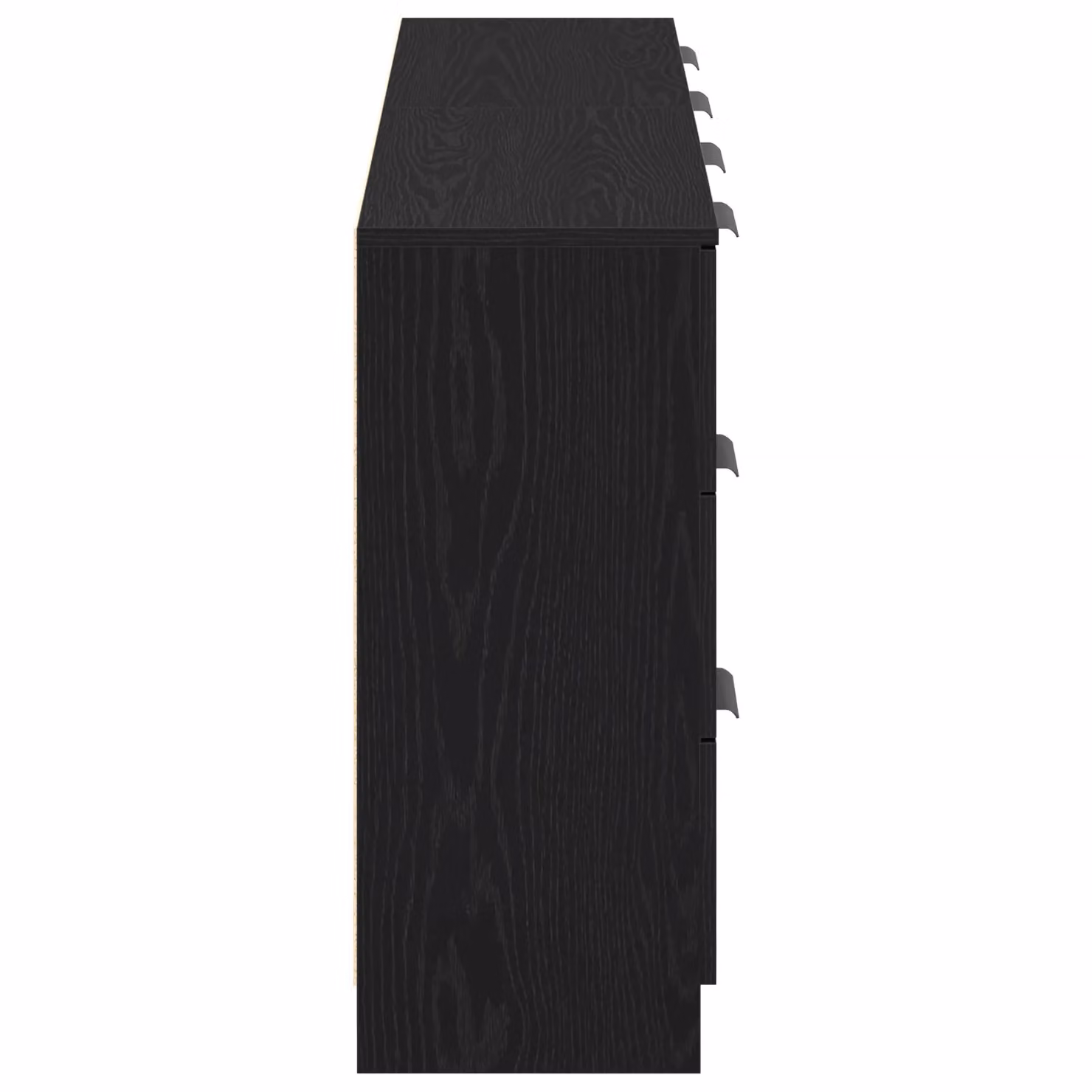 Berkfield Home Set of 2 Modern Black Oak Sideboards in Engineered Wood, W/D/H: 60 x 30 x 70 cm – 5