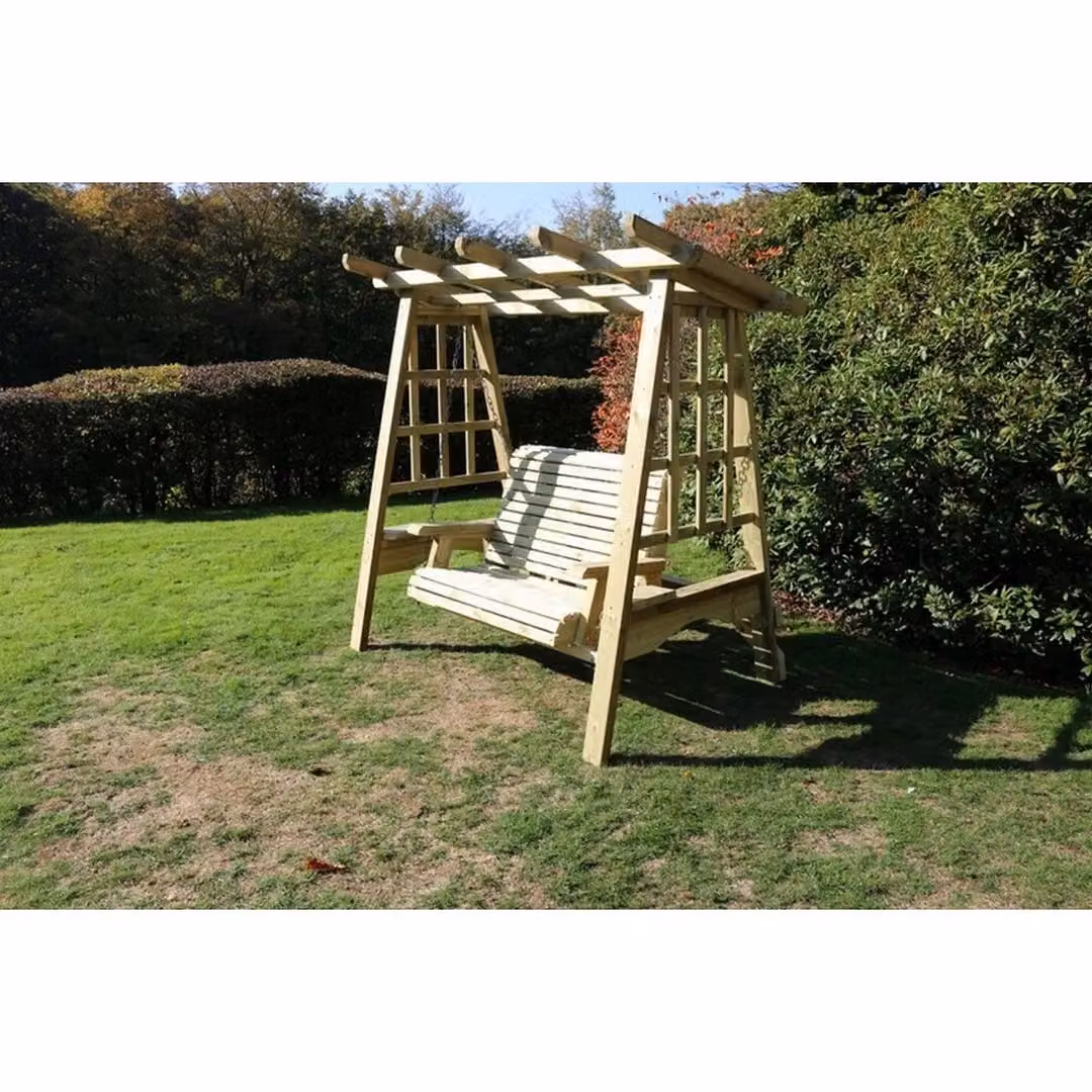 Churnet Valley Garden Furniture Ltd Swing Seat Hammock in Brown with Weatherproof Cushions – 2