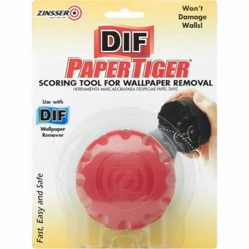 Zinsser Papertiger Wallcovering Perforator Scoring Tool, Red, W: 15.24 cm, D: 27.94 cm, H: 15.24 cm