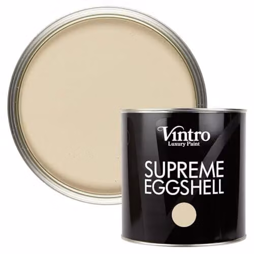 Vintro Eggshell and Satin Furniture Paint for Walls, Wood and Trim, Beige, 2.5 l
