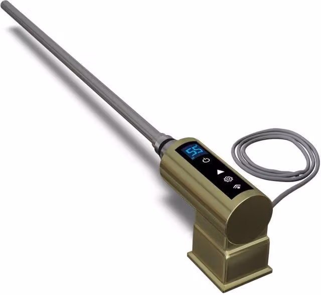 INOW+ Brushed Brass Thermostatic WIFI Heating Element with App Control and Display