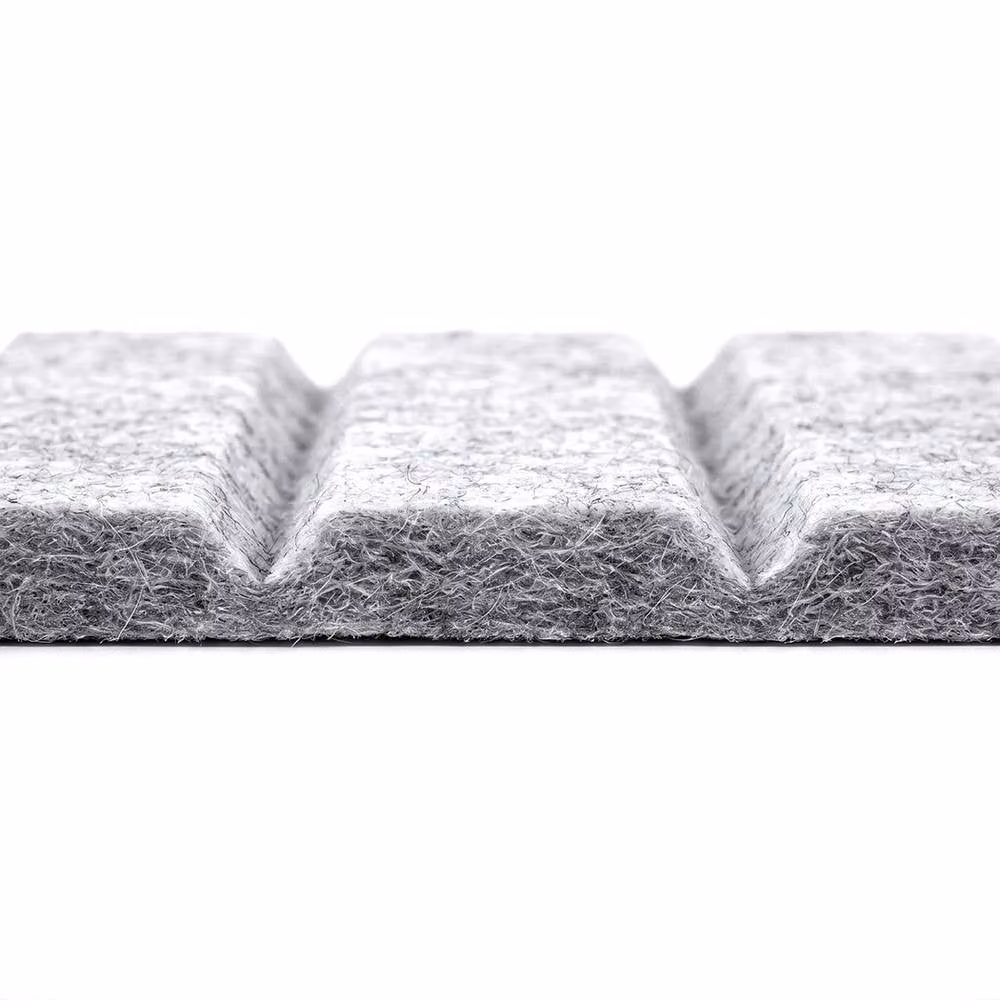 Levede Grey Felt Notice Board Wall Tiles, 12 Pack Self Adhesive Acoustic Pin Board, W/D/H: 30 x 30 x 0.9 cm per tile – 4