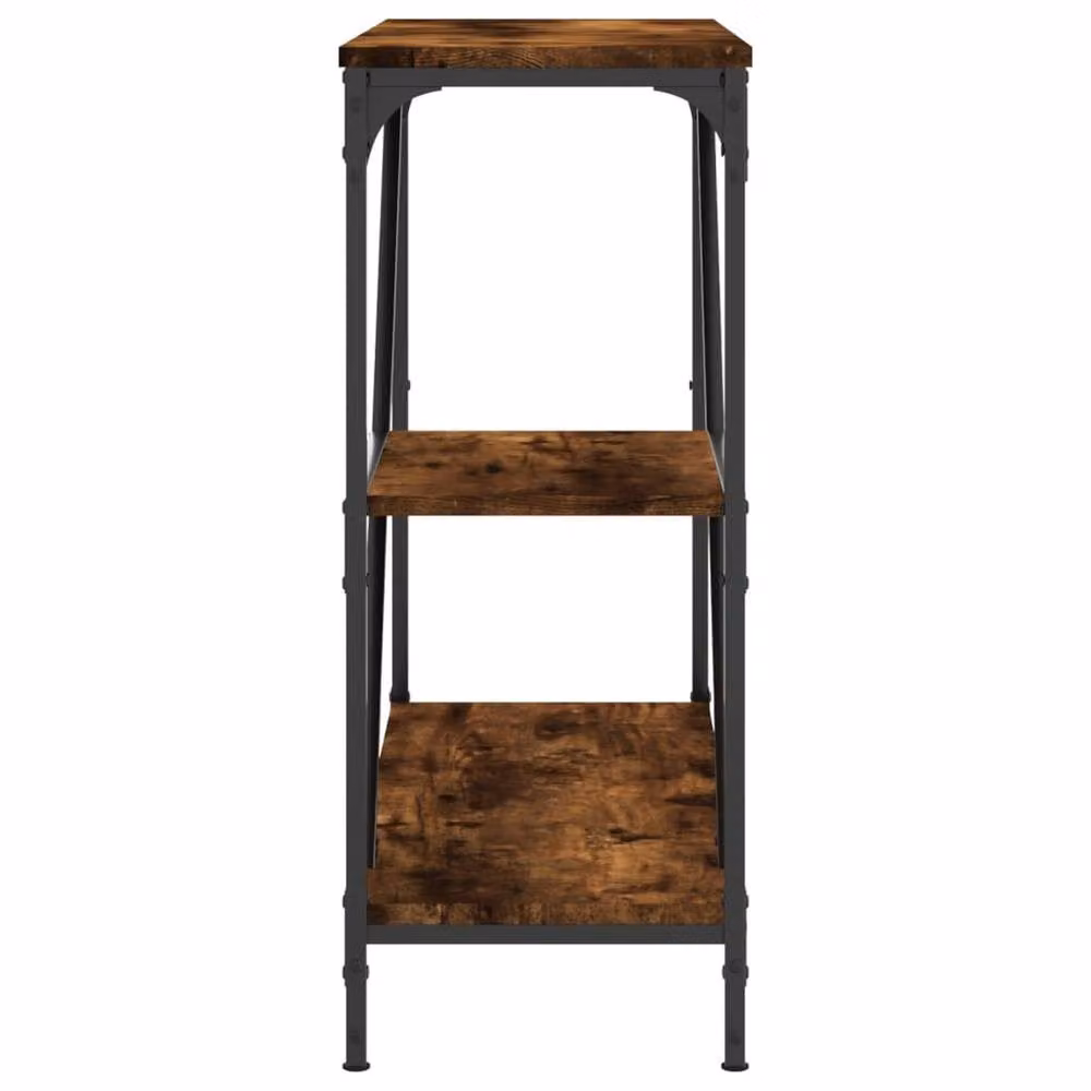 Berkfield Home Decorative Console Table in Smoked Oak Brown, W/D/H: 88.5 x 30 x 75 cm – 4