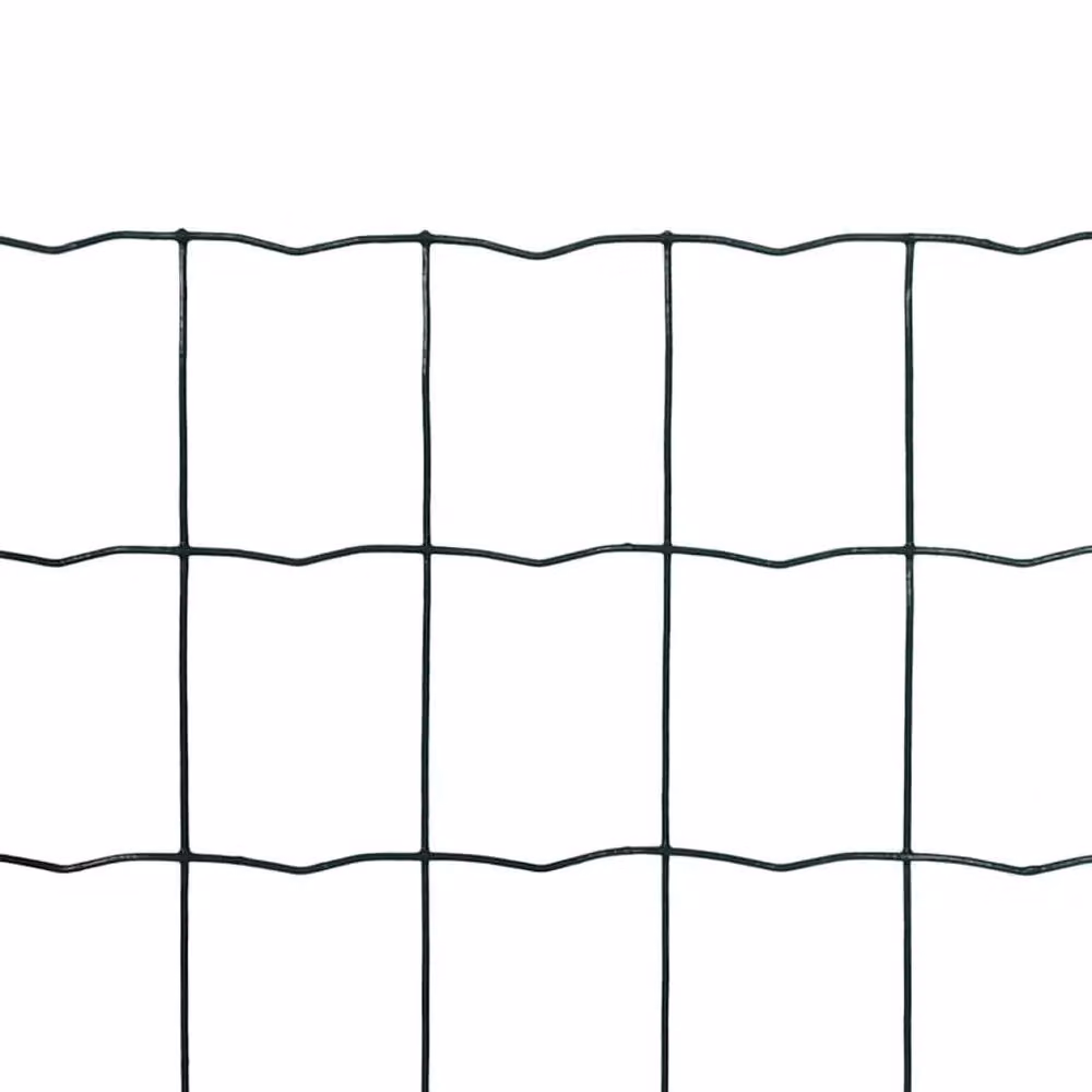 Berkfield Home Beautiful Euro Fence Steel PVC Coated Green 10 x 1.5 m – 3