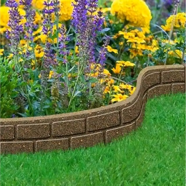 Primeur Grey Brick Rubber Edging 2 Brick, Grey