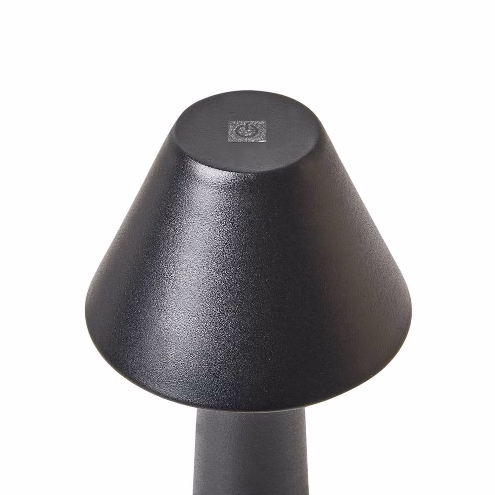 Wyld and Coco Set of 2 Black Minimalist Wireless Table Lamps with Dimmable Touch Control – 4