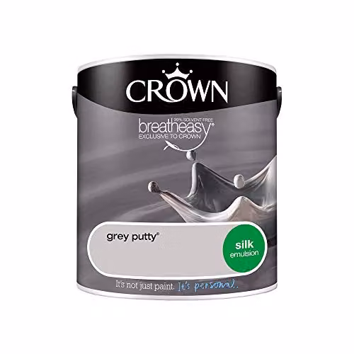 Crown Core Emulsion Silk Grey Putty Water Based Dispersion, 2.5 l