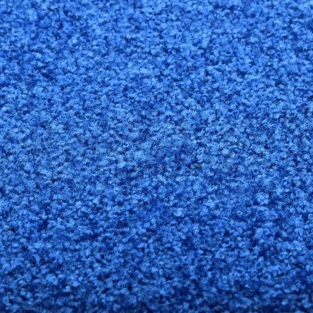 Berkfield Home Washable Non-Slip Blue Doormat W/D: 90 x 150 cm – 3