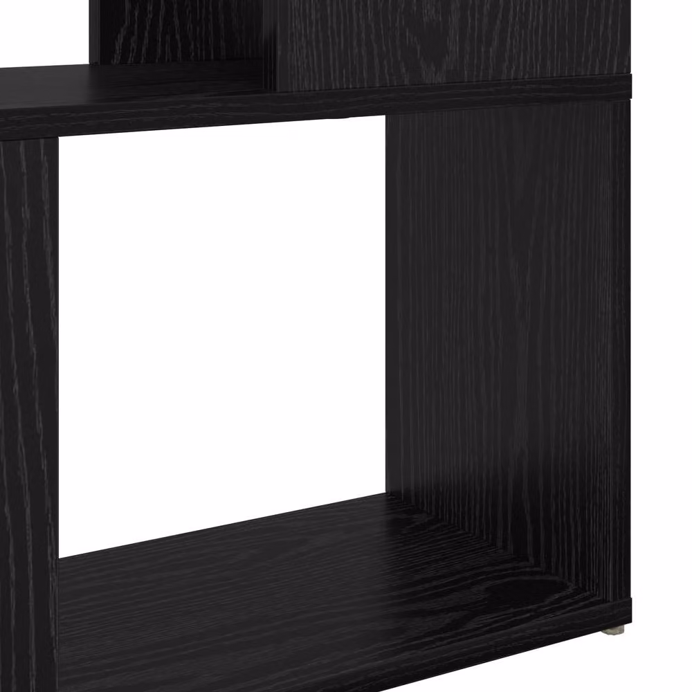 Berkfield Home Black Oak Cube Shelf Unit, W/D/H: 24 x 24 x 155 cm – 4