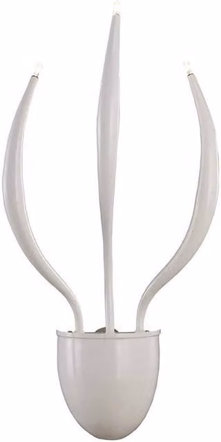 Netlighting Llamas 3-Light Wall Lamp in White – 1