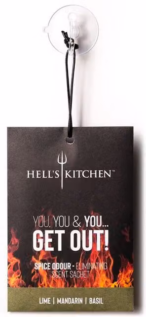 Hell's Kitchen Lime, Mandarin and Basil Scented Sachets, 6 Pack, Black – 4