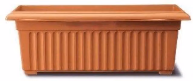 KDMD Stewart Corinthian Trough Planter, Terracotta Brown, Width: 70 cm