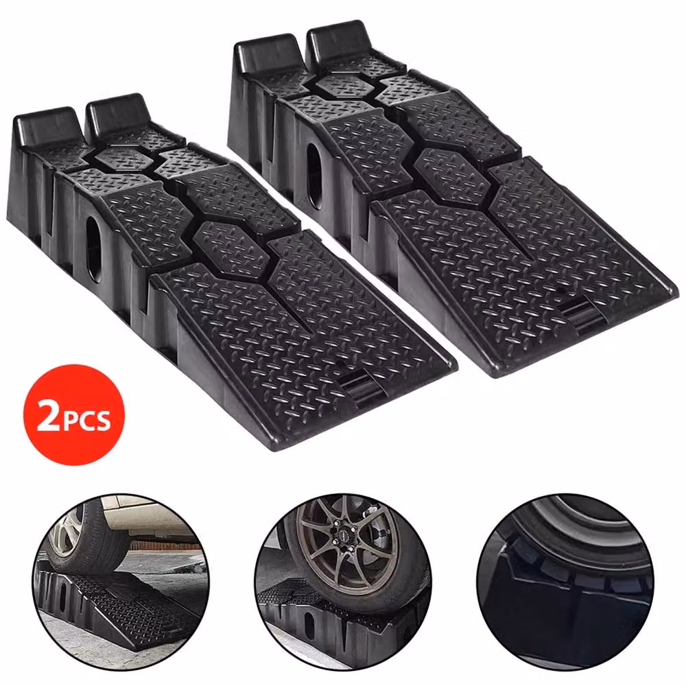 Nordara Heavy Duty 5 Ton Low Rise Plastic Car and Van Support Ramps, Black, W: 52 cm, L: 1000 cm – 4
