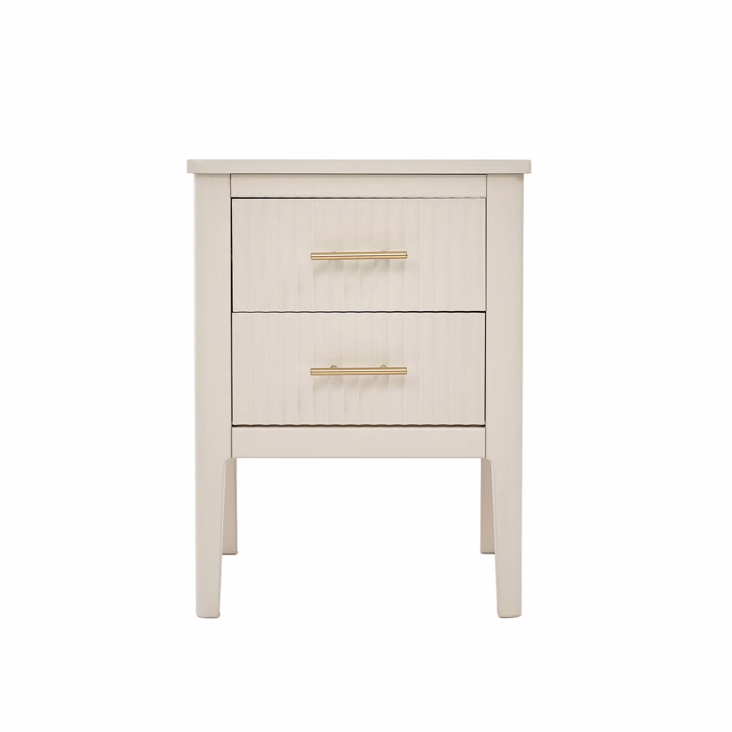 Cabinet Bits Palau 2 Drawer Bedside Table in White – 2