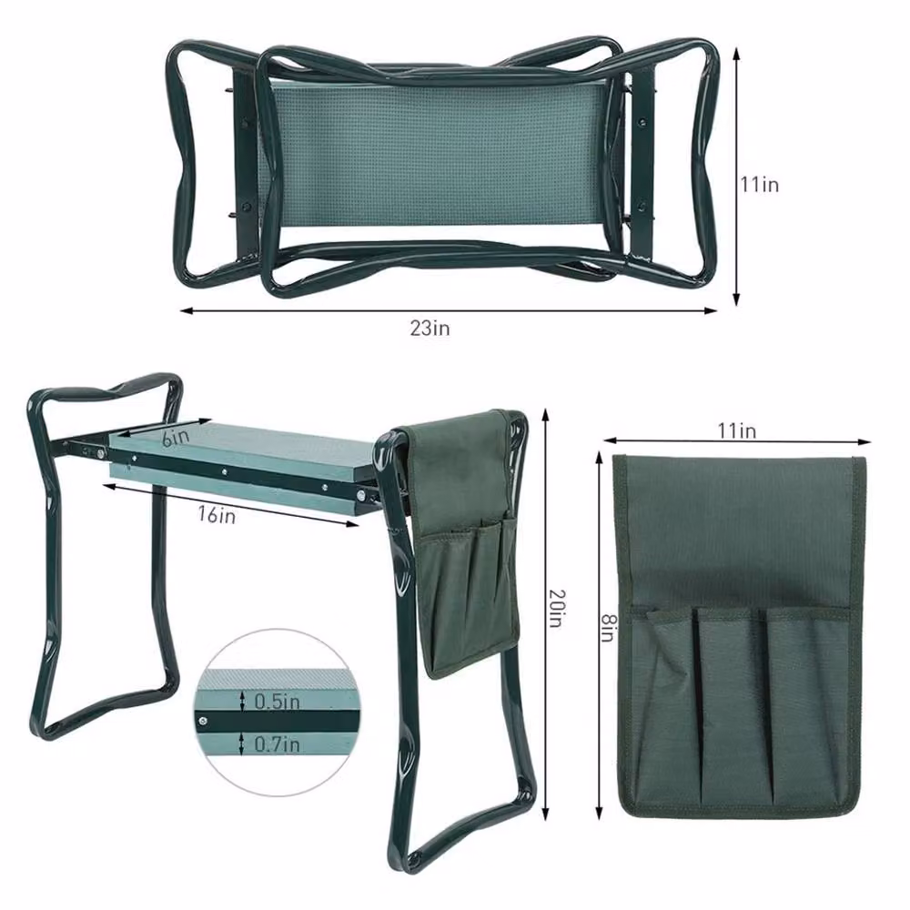 Havendro EVA Extra Wide Portable Garden Kneeler Pad Stool in Green, W/D/H: 50.8 x 27.94 x 27.94 cm – 2