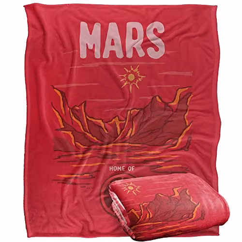 DC ORIGINALS Martian Manhunter Super Soft Fleece Throw Blanket, Multicolour, W/D/H: 152 x 127 cm