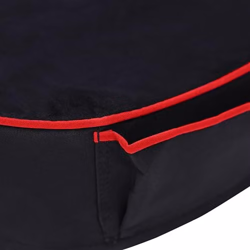 Game Over 8-Bit Ergonomic Gaming Support Cushion in Red and Black with Removable Velour Cover – 3