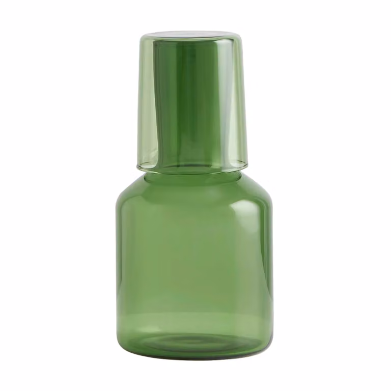 Maison Balzac Green Carafe and Glass Set