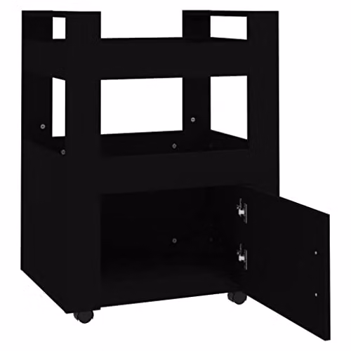 vidaXL Kitchen Trolley Black W/D/H: 60 x 45 x 80 cm – 4
