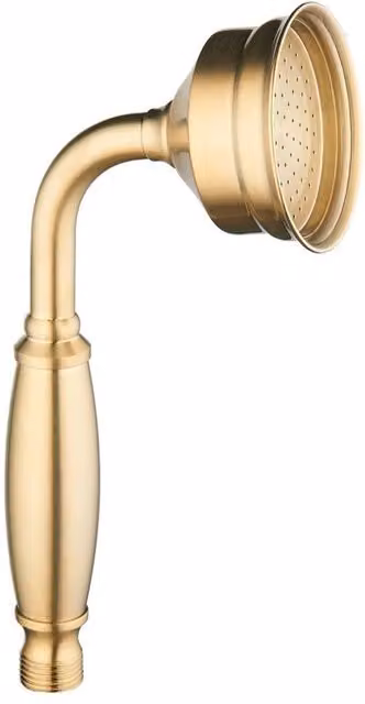 Bathroom Kingdom Beaumaris Traditional Hand Shower in Brushed Brass Gold