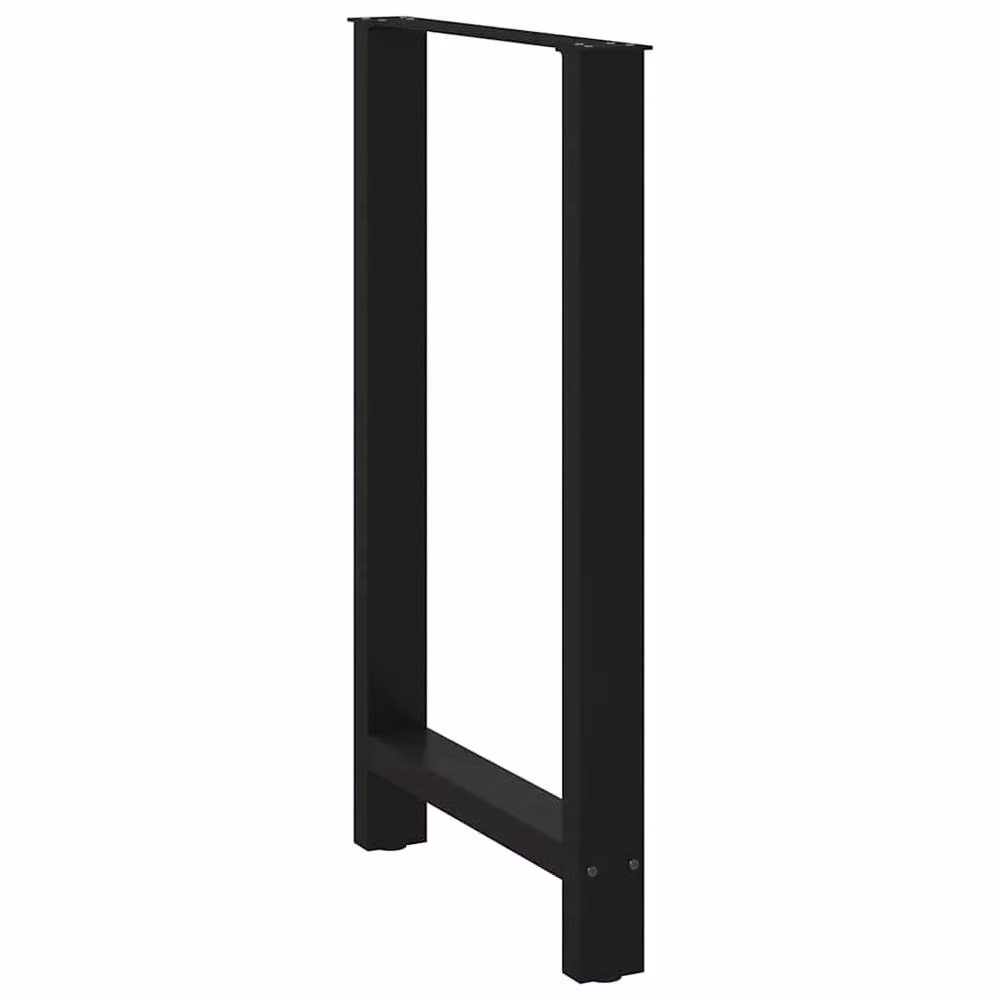 Berkfield Home Modern Black Steel Sled Base Coffee Table Legs, 2 Pieces, H: 60 cm, W: 100-101 cm – 3