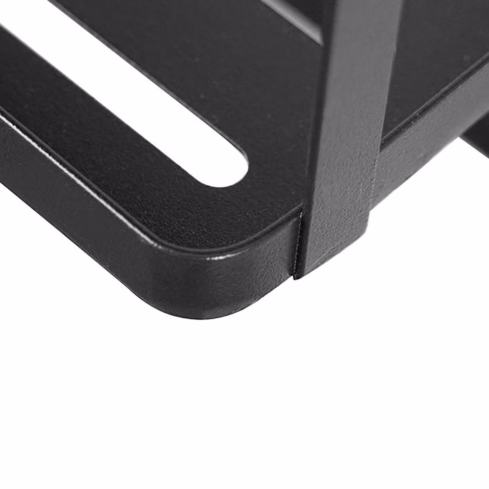 Garden Sanctuary Metal Magnetic Fridge Organizer Kitchen Rack, Black – 3