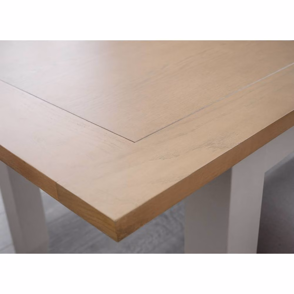 Cheshire Premium Richvale 180cm Extending Rectangular Dining Table in Elephant Grey and Pale Oak – 3