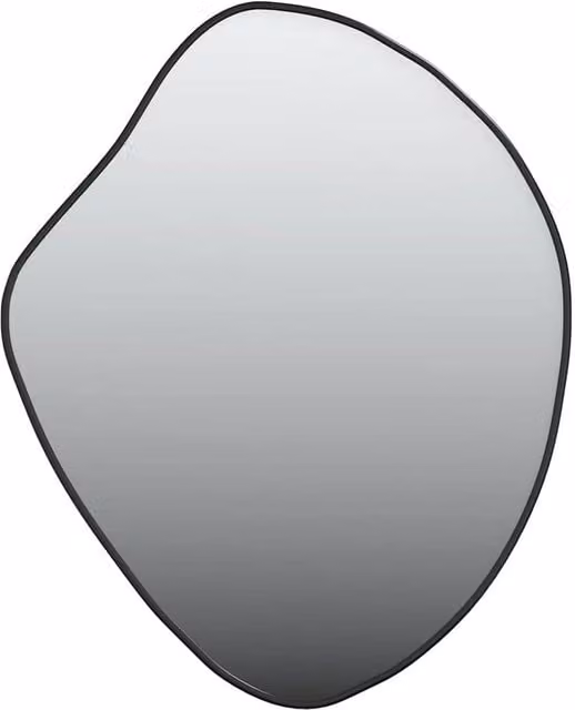 Berkfield Home Minimalist Rectangular Wall Mirror in Black, W: 60 cm, H: 50 cm – 1