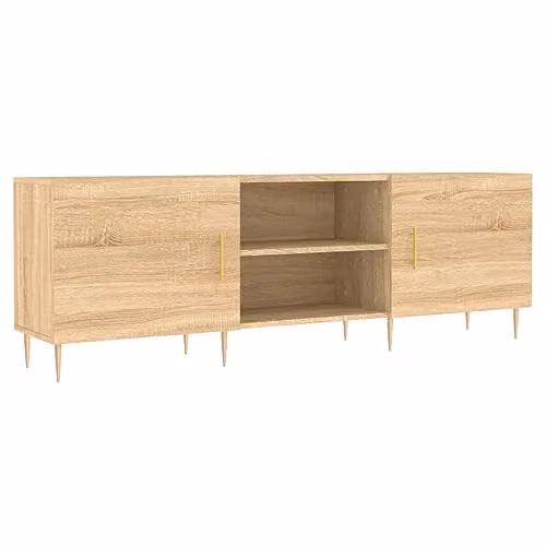 vidaXL TV Cabinet in Brown Sonoma Oak, W/D/H: 150 x 30 x 50 cm