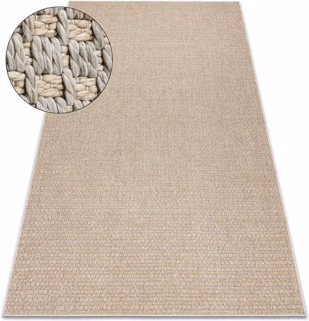 RugsX Origi Rectangular Flat Weave Rug in Beige, W: 116 cm, L: 170 cm – 1