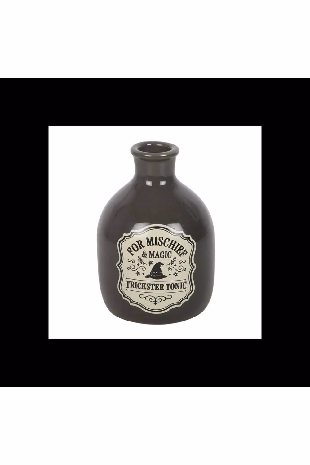 KDMD Mischief & Magic Trickster Tonic Mini Ceramic Candle Vase in Dark Green – 3