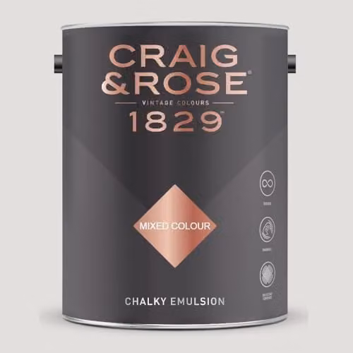 Craig & Rose 1829 Chalky Emulsion Paint Stop in Viewforth, Matt, 5 l