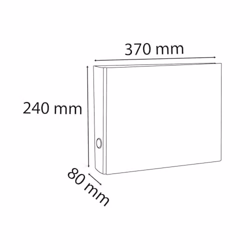 Exacompta Grey PVC Lever Arch File for A4 Documents with 80mm Spine and Reinforced Metal Finger Pull – 2