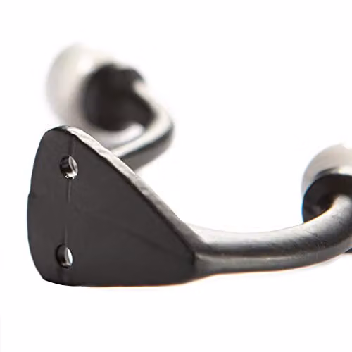 Hammer and Tongs White Ceramic Ball Hat and Coat Hook, Black, W: 3 cm, H: 10.5 cm – 2