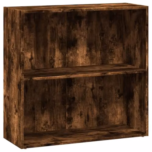 vidaXL Modern Oak Bookcase in Brown, W/D/H: 80 x 30 x 77 cm – 1