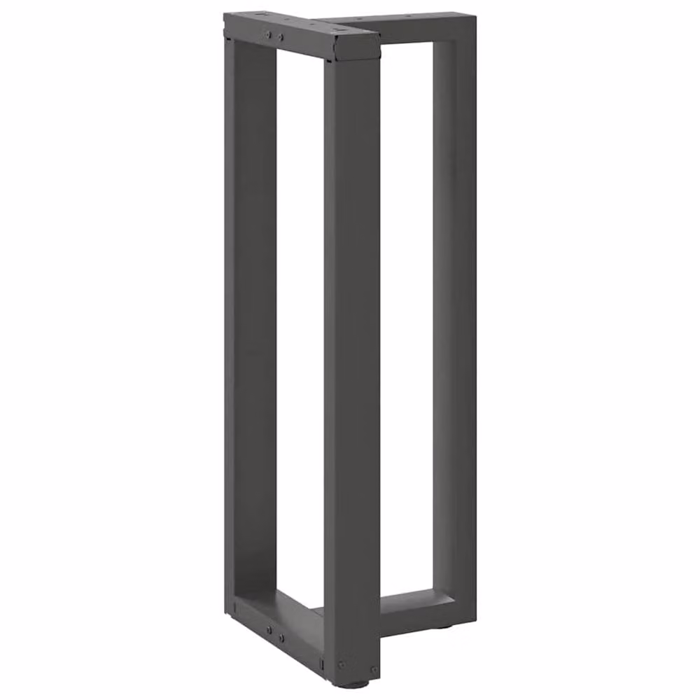 Berkfield T-Shaped Home Bar Table Legs, 2 Piece Set, Anthracite Grey Steel, W: 50 cm, D: 35 cm, H: 100.5 cm – 3