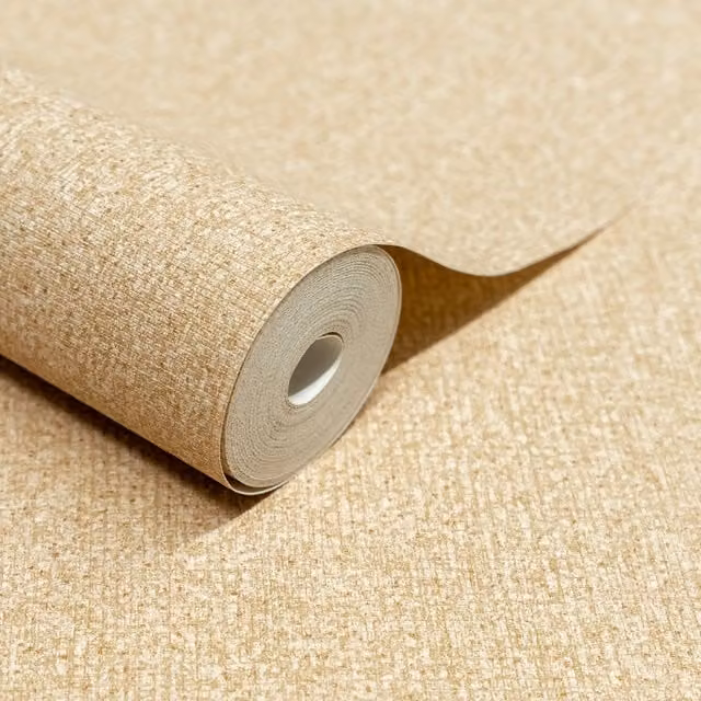 Grandeco Boutique Monroy Semi Plain Embossed Wallpaper in Beige
