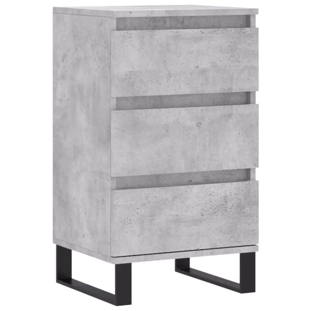 Berkfield Home Industrial Sideboard in Concrete Grey, W/D/H: 40 x 35 x 70 cm – 2