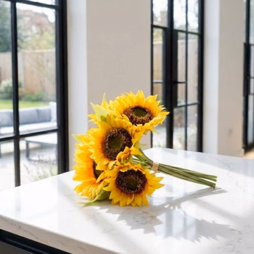Garden Greatness Artificial Sunflower Bouquet Bunch in Yellow and Multicolour – 2