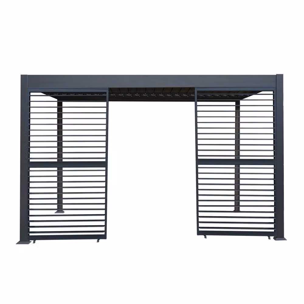 Monstershop Anthracite Aluminium Pergola Shutter Panel in Grey – 2